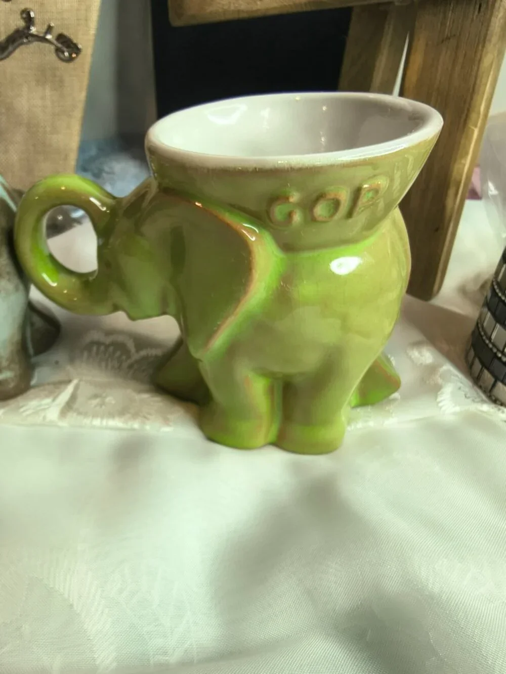 Francoma Set of 3 Republican Elephant Coffee Mugs 1977, 1978, 1981
